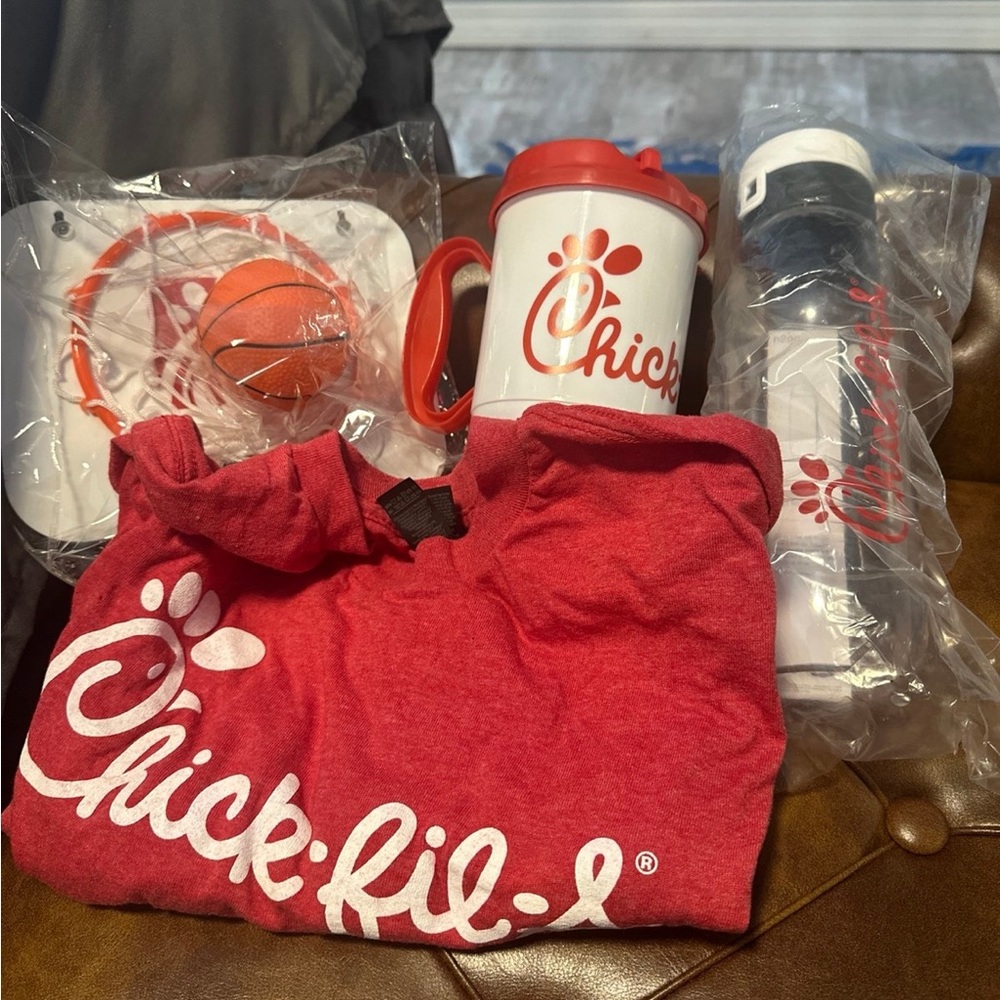 Chick-fil-A Red T-Shirt and Accessories Set